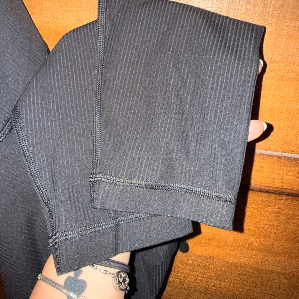 Lululemon Align Ribbed High-rise Black Leggings 25” - Picture 7 of 7